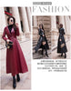 Maxi Fit and Flare Leather Trench Coat for Women Spring Long Designer Clothing Women Long Sleeve Lapel