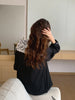 Women Autumn Beige Long Loose Lace Dress V Neck Straight Full Sleeve Pullover Maxi Dresses Female