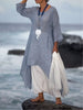 Women Irregular Leisure Loose Fitting Shirt Tunic Pullover Blouse Baggy Tops Round Neck Comfy Dress