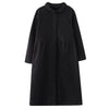 Winter Women Trench Fleece Long-sleeved Loose Corduroy Solid Color Vintage Casual Women Long Warm Coat YoYiKamomo