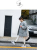 Women White Duck Down Coat Winter Female Scarf OverSize Jackets Round Neck Loose Thicken Parkas Warm Outwear