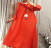 Pleated Classical Vintage Dress Turtleneck Loose High Aesthetic Designer Women Abayas Elegant Clothing