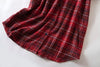 Spring Autumn Women Casual Plaid Night Dress Female 100% Cotton Nightgown Long Sleeve Sleepshirts Large Size Home Dress
