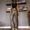high waist leopard print flare leggings autumn winter women sexy bodycon trousers club pants