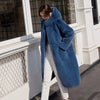 Women Winter Faux Fur Coat Hooded Long Fur Coats Thick Warm Female Plush Plus Size Loose OverCoat