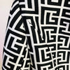 High Street Designer Jacket Women's Double Breasted Lion Buttons Geometrical Jacquard Blazer