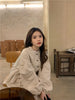 Autumn Korean Style Dress Women Ruffles Patchwork O Neck Long Sleeve Dresses Slim Waist Elegant Vestidos Mujer
