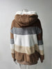 Customizable Uzzdss Winter Women Coat Casual Stitching Plaid Clothes Hooded Zipper Ladies Coat Women Jacket