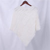 Genuine Rabbit Fur Knitted Natural Fur Poncho Wrap Coat Shawl Lady Scarf Natural Fur Wedding Party Cape