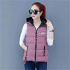 Autumn Winter Down Cotton Vest Women Short Jacket OuterWear All-Match Sleeveless Waistcoat Vests Woman Coat 3XL