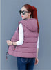 Autumn Winter Down Cotton Vest Women Short Jacket OuterWear All-Match Sleeveless Waistcoat Vests Woman Coat 3XL