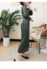 Tianpei Pleats Spring Autumn Winter Women Long Sleeve Comfortable Dress Korean Style Casual Designer Clothes