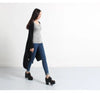 Spring Autumn women thin knitted cardigans, Women long Sweaters vestidos Cardigans outerwear black gray coat