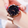 Reloj Mujer Starry Sky Women Watches Magnetic Mesh Belt Band Watch Women's Dress Wristwatch Zegarek Damski