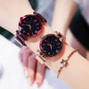 Reloj Mujer Starry Sky Women Watches Magnetic Mesh Belt Band Watch Women's Dress Wristwatch Zegarek Damski