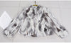 Genuine Rabbit Fur Coat Women Real Rabbit Fur Jacket Lady Winter Fur Overcoat Customized Big Size Mandarin Collar