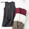 Spring Womens Down Jackets Vest Long Ultra Light Waistcoat Winter Puffer Jacket Slim Parkas ED757