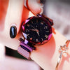 Reloj Mujer Starry Sky Women Watches Magnetic Mesh Belt Band Watch Women's Dress Wristwatch Zegarek Damski