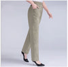 5XL Long Pants Women High Waist Stretch Cotton Straight Trousers Women Loose Solid Work Office Ladies Pants
