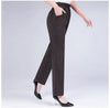 5XL Long Pants Women High Waist Stretch Cotton Straight Trousers Women Loose Solid Work Office Ladies Pants