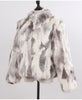 Genuine Rabbit Fur Coat Women Real Rabbit Fur Jacket Lady Winter Fur Overcoat Customized Big Size Mandarin Collar
