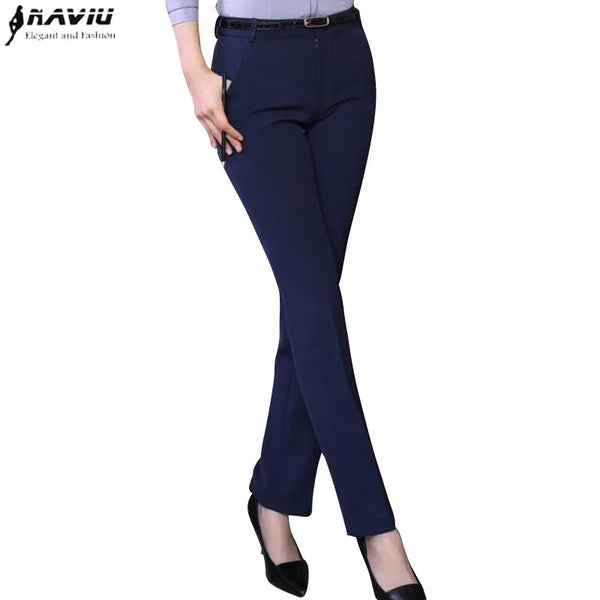 Pantalones Women's Pants Formal Ropa Mujer Slim Style Straight Bottom