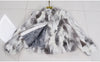 Genuine Rabbit Fur Coat Women Real Rabbit Fur Jacket Lady Winter Fur Overcoat Customized Big Size Mandarin Collar