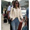 Classic Star Style Designer Jacket Women's Slim Fitting Metal Buttons Blazer Plus Size S-4XL
