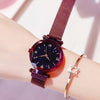 Reloj Mujer Starry Sky Women Watches Magnetic Mesh Belt Band Watch Women's Dress Wristwatch Zegarek Damski
