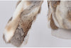 Genuine Rabbit Fur Coat Women Real Rabbit Fur Jacket Lady Winter Fur Overcoat Customized Big Size Mandarin Collar