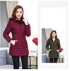 Women Cotton Padded Detachable Hooded Jacket 6XL Winter Warm Coat Loose Medium long Parkas Outwear Female Casual Jackets Tops