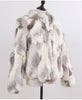 Genuine Rabbit Fur Coat Women Real Rabbit Fur Jacket Lady Winter Fur Overcoat Customized Big Size Mandarin Collar