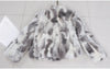Genuine Rabbit Fur Coat Women Real Rabbit Fur Jacket Lady Winter Fur Overcoat Customized Big Size Mandarin Collar