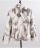 Genuine Rabbit Fur Coat Women Real Rabbit Fur Jacket Lady Winter Fur Overcoat Customized Big Size Mandarin Collar