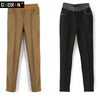 clothe 6XL Winter warm women office work pants High stretch waist cotton ladies pencil pants female High Waist trousers