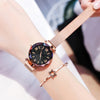 Reloj Mujer Starry Sky Women Watches Magnetic Mesh Belt Band Watch Women's Dress Wristwatch Zegarek Damski