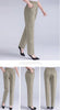 5XL Long Pants Women High Waist Stretch Cotton Straight Trousers Women Loose Solid Work Office Ladies Pants