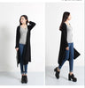 Spring Autumn women thin knitted cardigans, Women long Sweaters vestidos Cardigans outerwear black gray coat