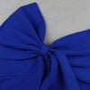 Bodycon Women Dress Sexy One Shoulder Long Sleeve Orange Black Blue Bow-Knot Wedding Evening Party Dresses Vestido