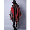 Winter Poncho Women Capes Scarf Imitation Cashmere Ladies Scarves Warm Shawls Wraps Woman Ponchos Bufanda Mujer Foulard