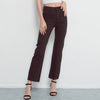Straight High Waist Jeans Women Vintage Black Stretch Loose Long Denim Pants Streetwear Ladies trouser