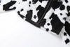 Punk Style Gothic Crop Faux Fur Y2k Coats Color Block Long Sleeve Women Cardigan Jackets Warm Streetwear