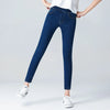 Women's Elastic high waist Skinny Jeans clothes 5XL 6XL Women black blue pocket mom Jeans skinny Stretch Denim Pants
