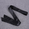 Classic PU Leather Dress Tie Belts for Women, Soft Bowknot Belts for Ladies with No Buckle Pair with Jacket and Woolen Down