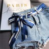 Choice Ribbon Jeans Dress Belt Women Imitation Silk scarf Tie Decorative Cloth Strips All-Matchwide Waist Belt For Women 5X200CM