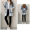 Winter Cardigan Sweater Women's Mid-length Buttons Sexy Slim Imitation mink cardigan Jacket Female Knitted Sweater Tops