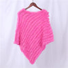 Genuine Rabbit Fur Knitted Natural Fur Poncho Wrap Coat Shawl Lady Scarf Natural Fur Wedding Party Cape