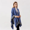Winter Poncho Women Capes Scarf Imitation Cashmere Ladies Scarves Warm Shawls Wraps Woman Ponchos Bufanda Mujer Foulard