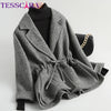 Women Autumn & Winter Wool & Blends Basic Jacket Coat Female Warm Cashmere Cloak Jackets Overcoat Outerwear & Coats