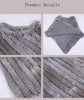 Genuine Rabbit Fur Knitted Natural Fur Poncho Wrap Coat Shawl Lady Scarf Natural Fur Wedding Party Cape